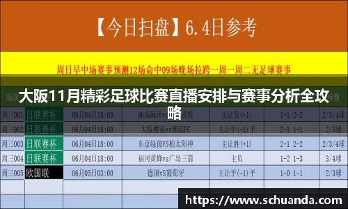 大阪11月精彩足球比赛直播安排与赛事分析全攻略